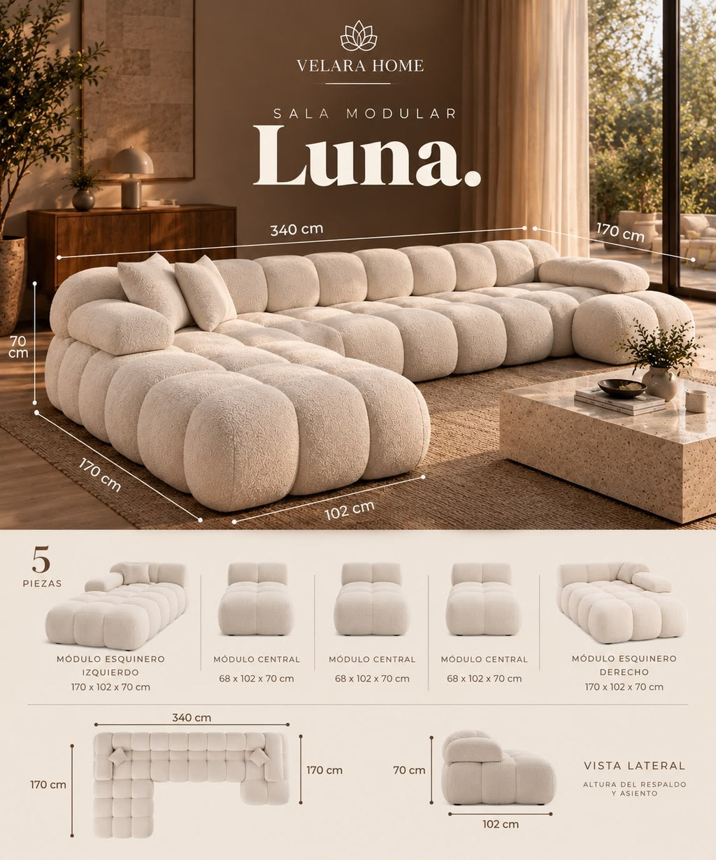 Sala Modular Luna — medidas