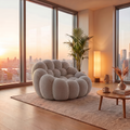 Velara Nube - sillón burbuja gris perla